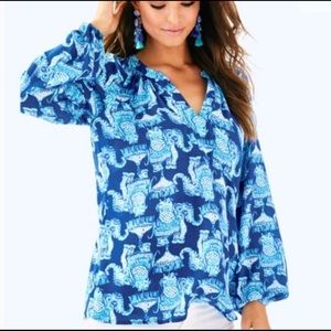 NWOT LILLY ELSA elephant top
